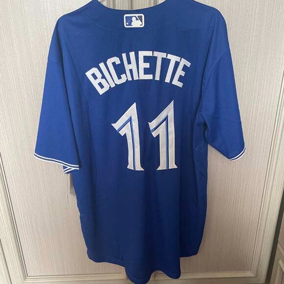 Toronto Blue Jays Bo Bichette MLB Jersey #11 Blue - Picture 4 of 5